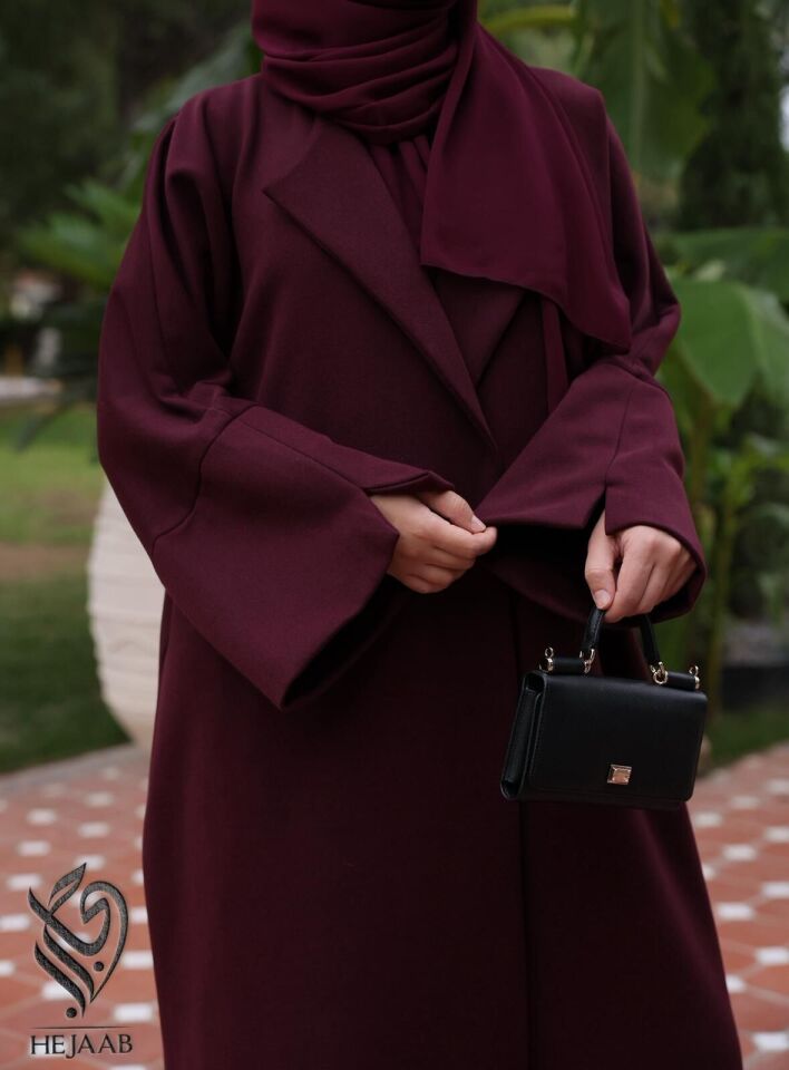 Mürdüm Kaşe Abaya
