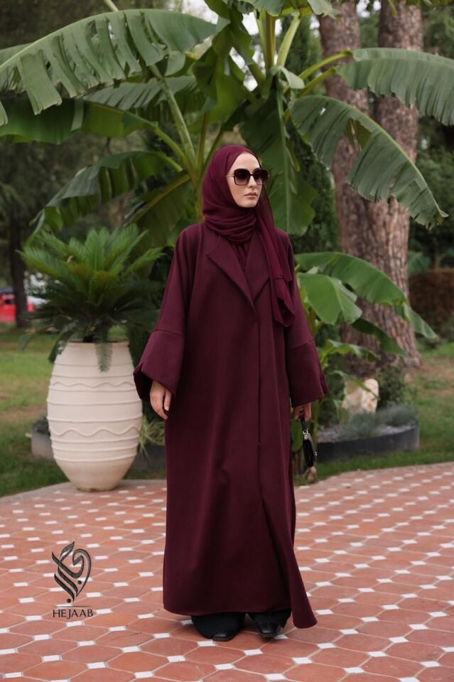 Mürdüm Kaşe Abaya