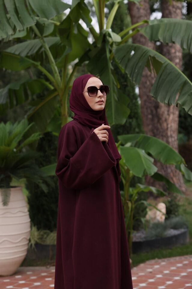 Mürdüm Kaşe Abaya