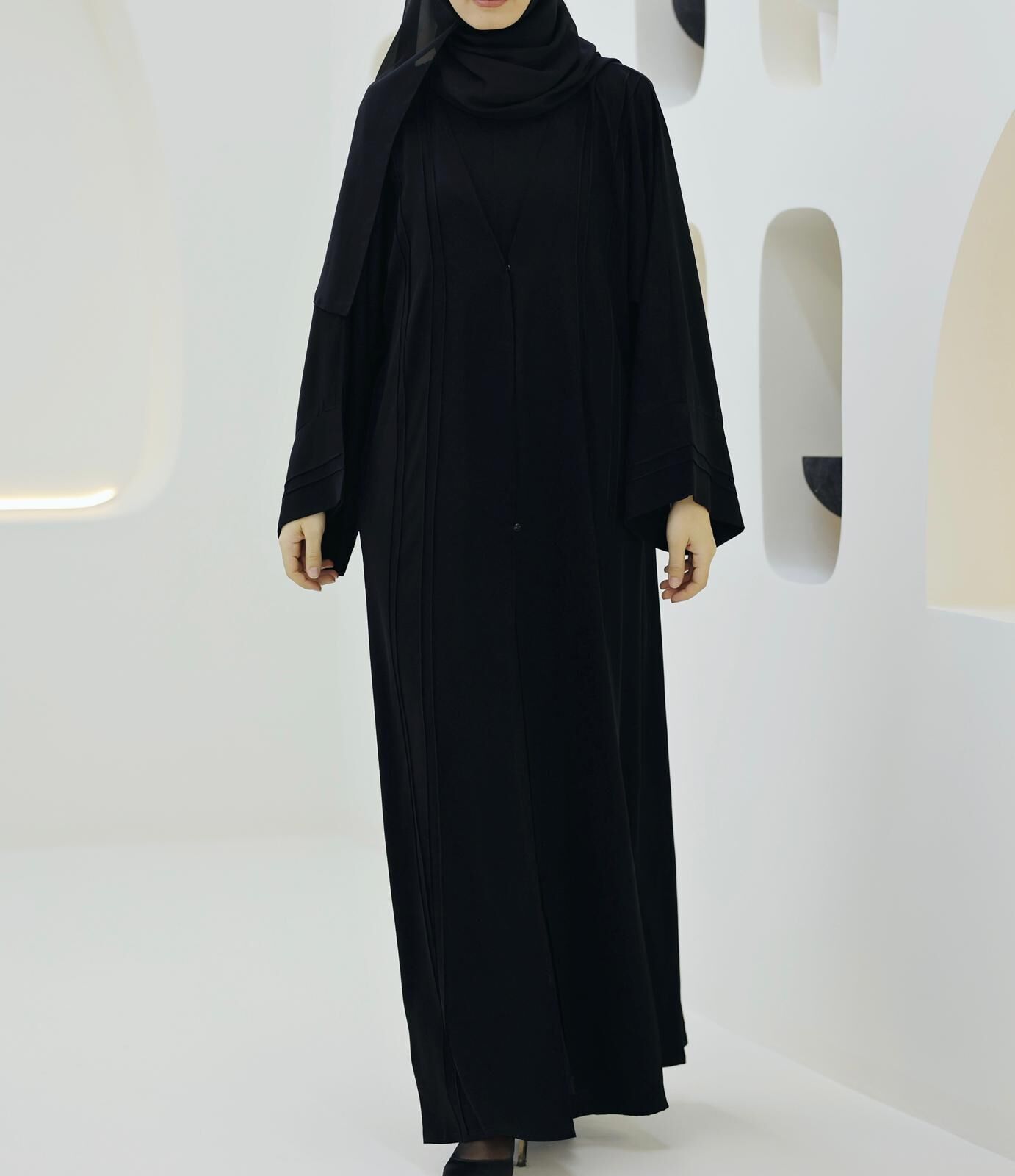 Nervürlü Abaya